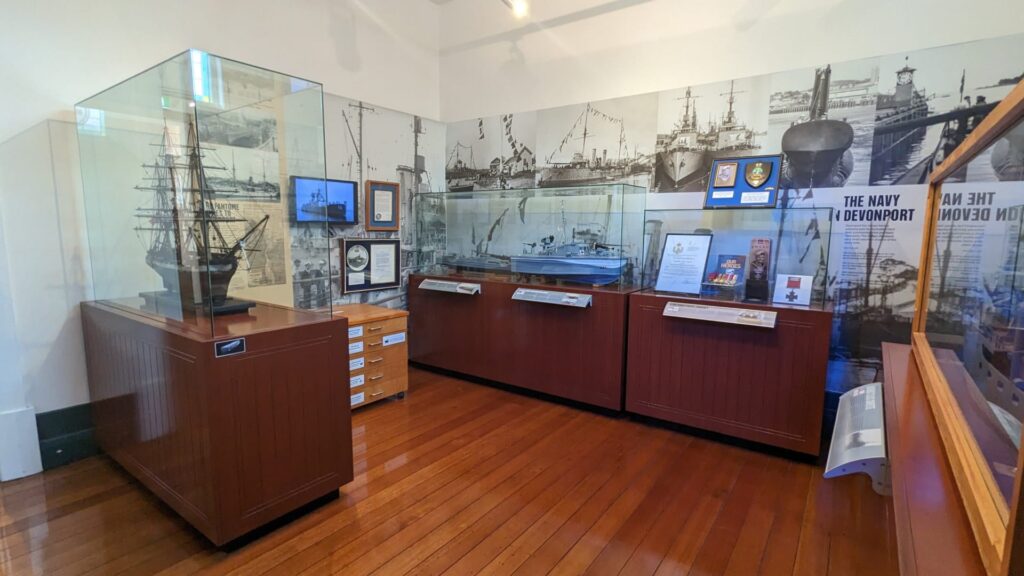 bass strait maritime centre the navy exhibition room